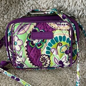 Disney Vera Bradley Small Crossbody Floral Mickey Minnie Design